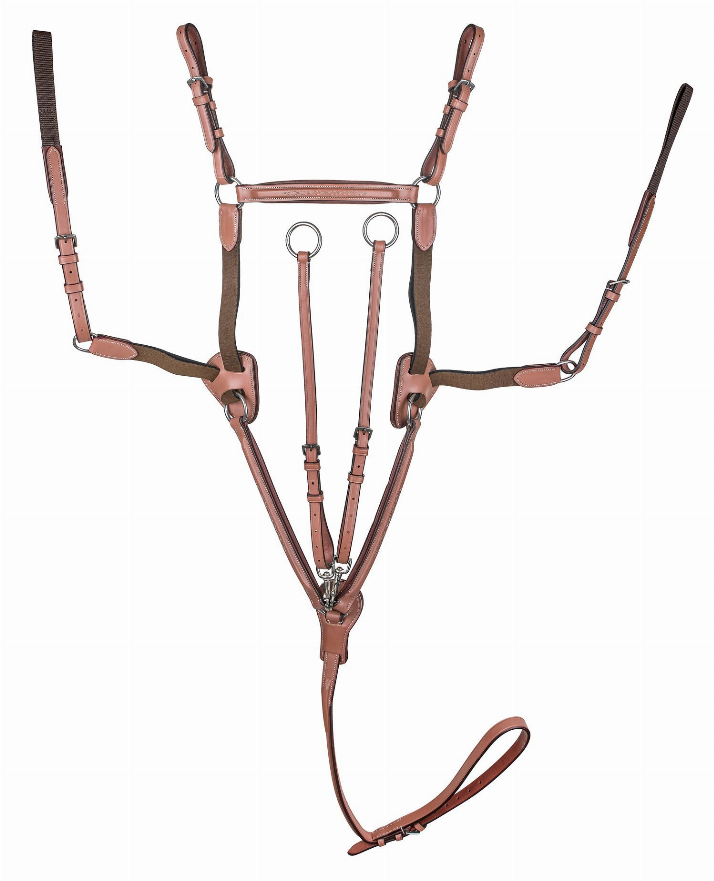 Laureate by Henri de Rivel Raised Fancy Stitched 5 Point Breastplate with Running Attachment