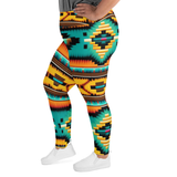 African Green and Yellow Kente Print
