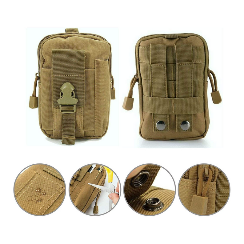 Tactical MOLLE Military Pouch Waist Bag for Hiking and Outdoor Activities
