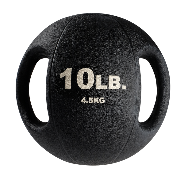 10LB Dual Grip Medicine Ball BLACK
