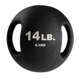 14LB Dual Grip Medicine Ball BLACK