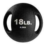 18LB Dual Grip Medicine Ball BLACK