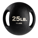 25LB Dual Grip Medicine Ball BLACK