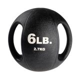 6LB  Dual Grip Medicine Ball BLACK