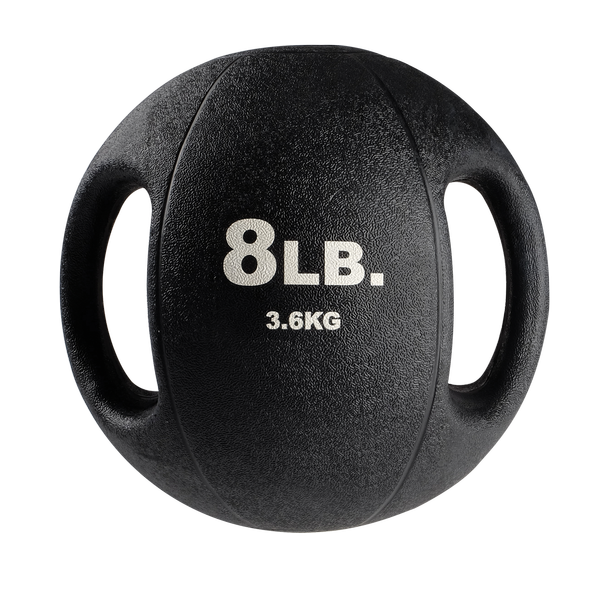 8LB Dual Grip Medicine Ball BLACK