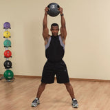 8LB Dual Grip Medicine Ball BLACK