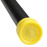 9LB YELLOW PADDED WEIGHTED BAR - Grip Diameter 1.05