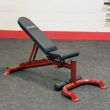FLAT/INCLINE/DECLINE BENCH, RED FRAME