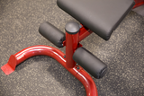 FLAT/INCLINE/DECLINE BENCH, RED FRAME
