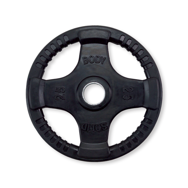 25 Lb. Rubber Grip Olympic Plate | black |