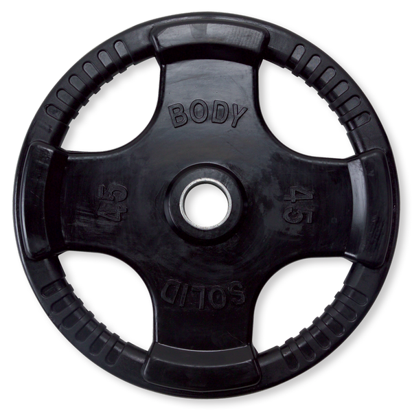 45 Lb. Rubber Grip Olympic Plate | black |