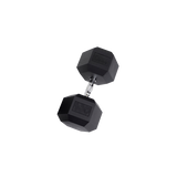 Body Solid 100 Lb. Rubber Hex Dumbbell