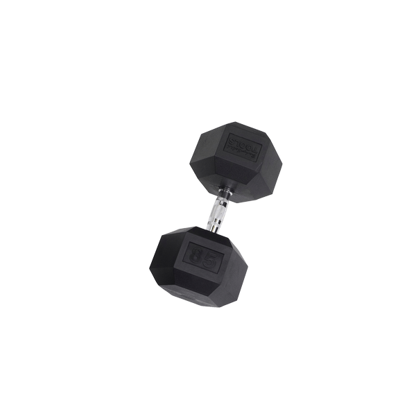 Body Solid 85 Lb. Rubber Coated Hex Dumbbell